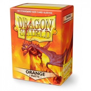 Dragon Shield Matte Orange Standard (100 Sleeves)
