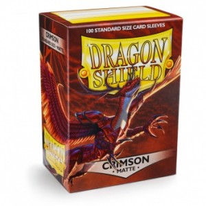 Dragon Shield Matte Crimson Standard (100 Sleeves)