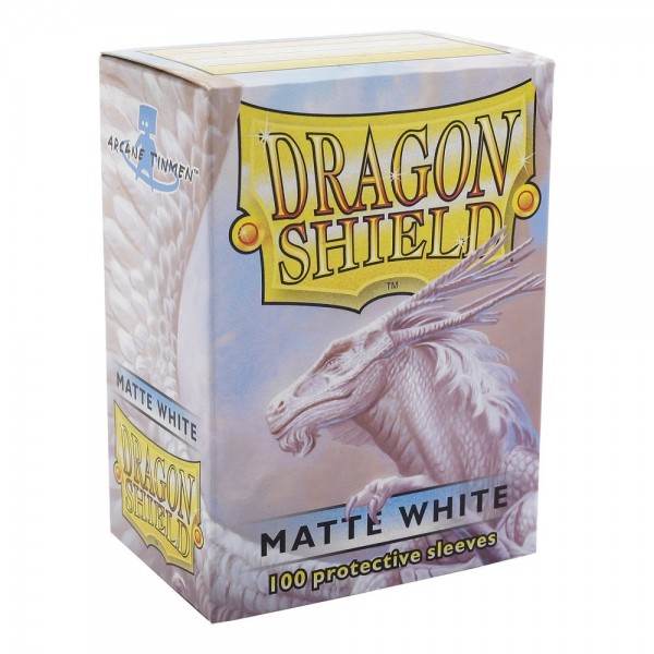 Dragon Shield Matte White Standard (100 Sleeves)