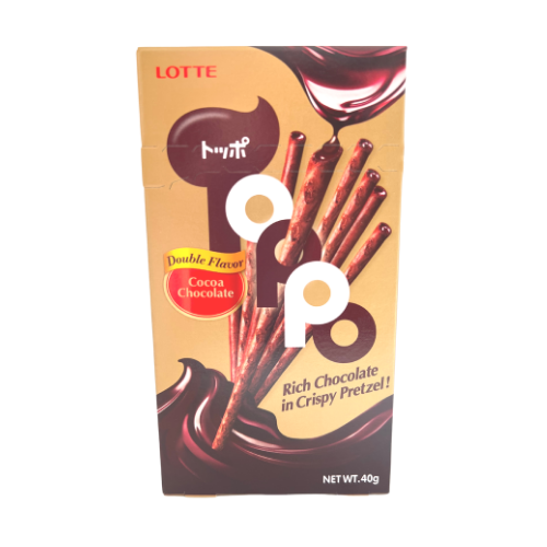 Lotte Toppo Cocoa Chocolate Biscuit Sticks 40g