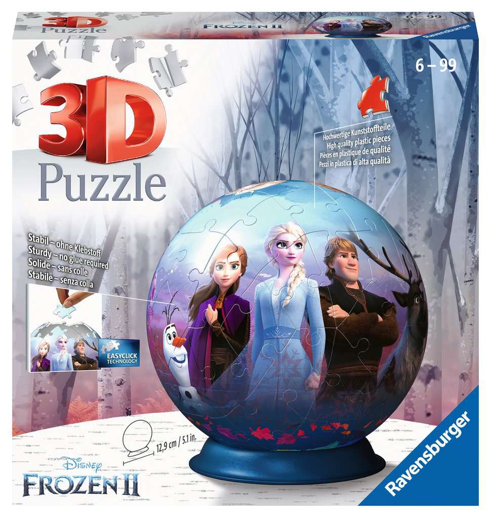 Ravensburger Disney 3D Jigsaw Puzzle Ball Frozen 2 72 Pieces