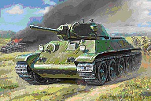 Zvezda 1/100 SOVIET TANK T-34/76 SALE