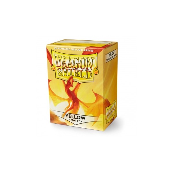 Dragon Shield Matte Yellow Standard (100 Sleeves)