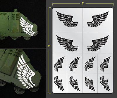Fallout Hobbies Wings Airbrush Stencil