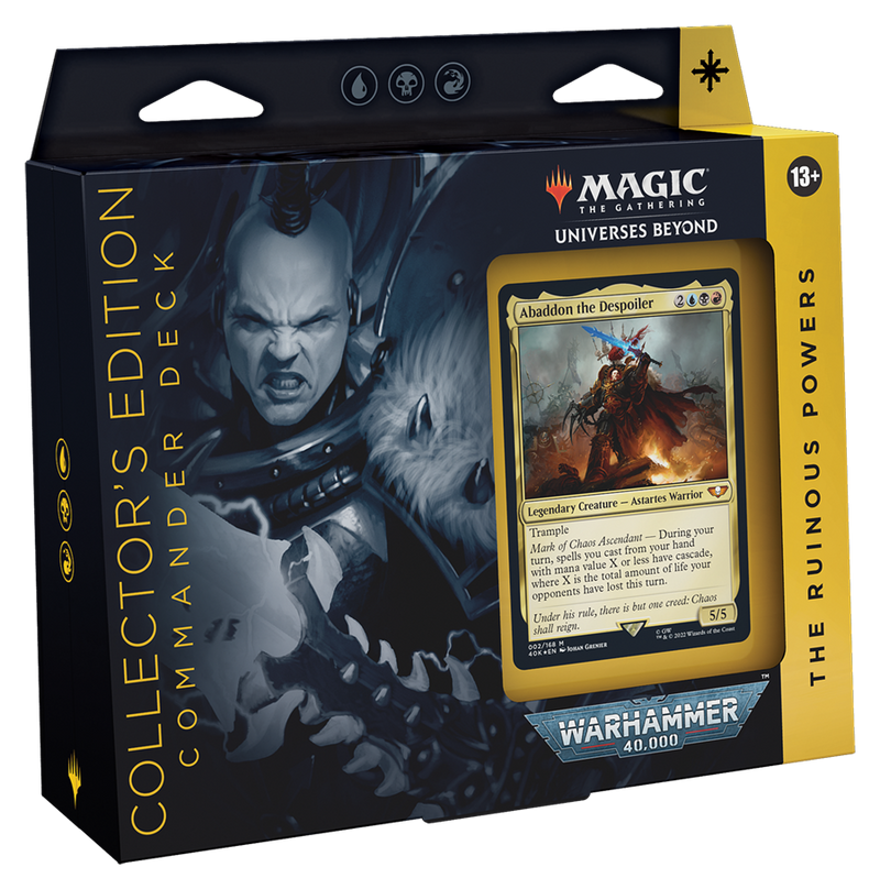 zMTG Warhammer 40,000 40K Commander Deck The Ruinous Powers Collectors Edition