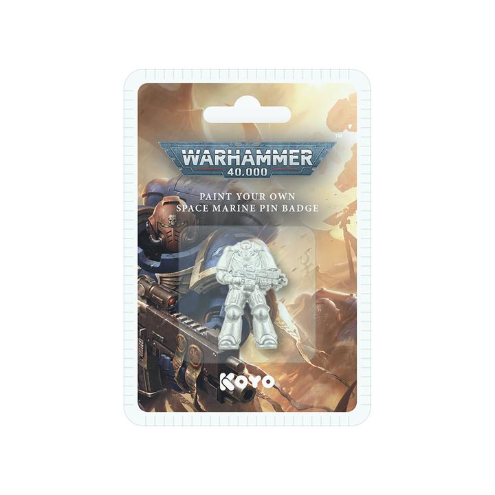 Koyo Warhammer 40,000 Paint Your Own Space Marine Pin
