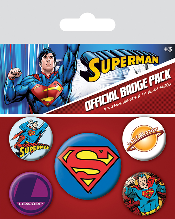 DC Superman Badge Pack