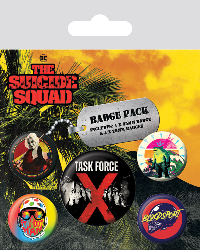 DC The Suicide Squad Task Force Badge Pack