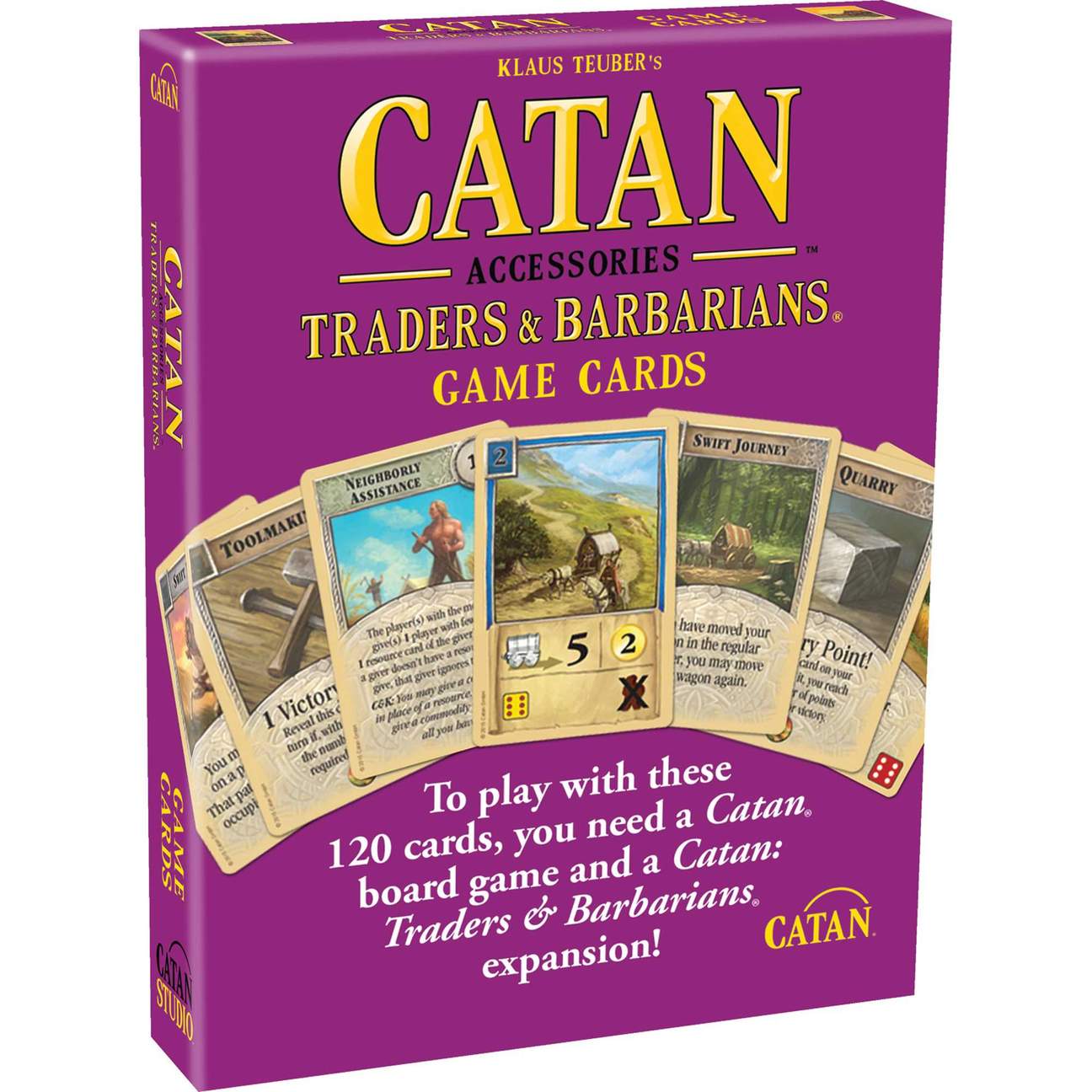 Catan Traders & Barbarians game cards