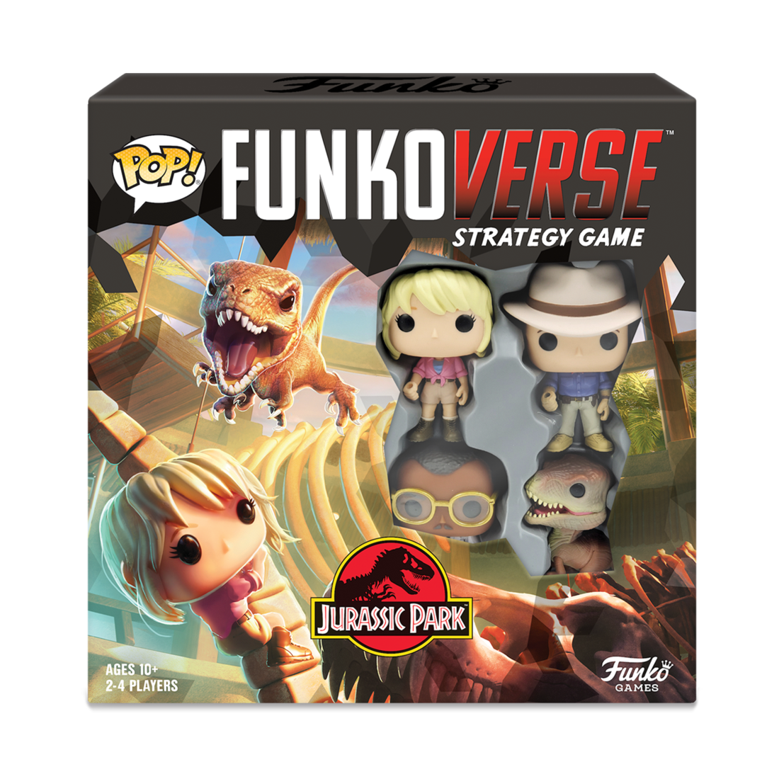 POP! Funkoverse Jurassic Park 100 Strategy Game 4-Pack