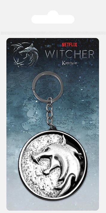 The Witcher The Wolf Metal Keychain