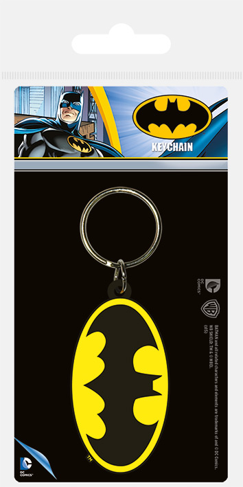 DC Comics Batman Symbol Rubber Keychain