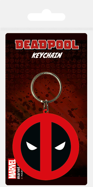 Marvel Deadpool Symbol Rubber Keychain