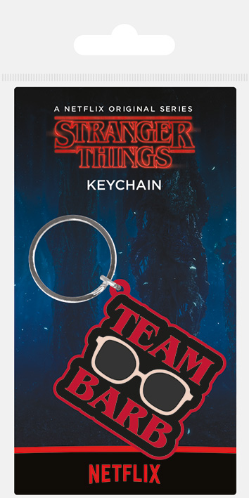 Stranger Things Team Barb Rubber Keychain