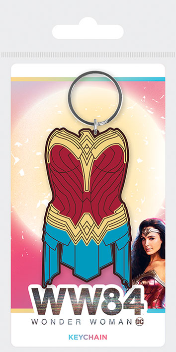 DC Wonder Woman 1984 Amazonian Armor Rubber Keychain