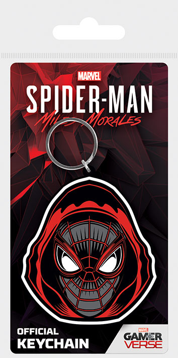 Marvel Spider-Man Miles Morales Hooded Rubber Keychain