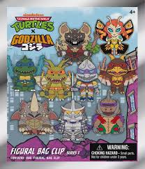 Teenage Mutant Ninja Turtles x Godzilla Series 1 Bag Clips